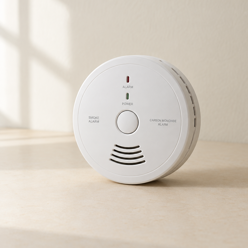 Smoke and carbon monoxide alarm with a 10-year battery